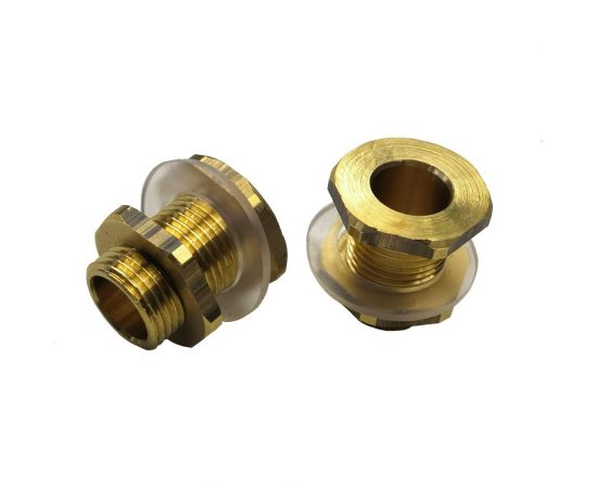 Переходник для врезки в бочку HG 1/2"" НР + уплотнитель, 2 шт 1648949 