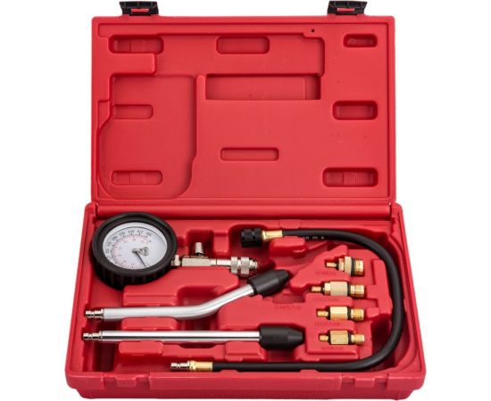 Бензиновый компрессометр 0-20атм, кейс МАСТАК 120-10008C 