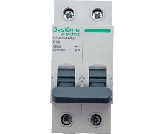 Автоматический выключатель Systeme Electric City9 set ав с 50а 2p 4.5ka 230в C9F34250 
