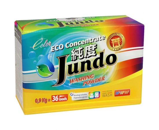 Экологичный концентрированный порошок для стирки цветного белья Jundo Color 900 гр 4903720020104 