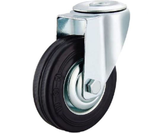 Колесо промышленное поворотное под болт М12 SCH55 125 мм MFK-TORG 4004125 