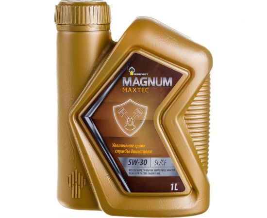 Полусинтетическое моторное масло Роснефть Magnum Maxtec 5W-30 SL-CF канистра 1 л 40814832 