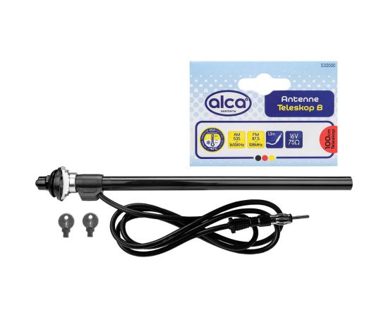Универсальная антенна Alca водонепроницаемая, телескопическая, 1 м 532000 