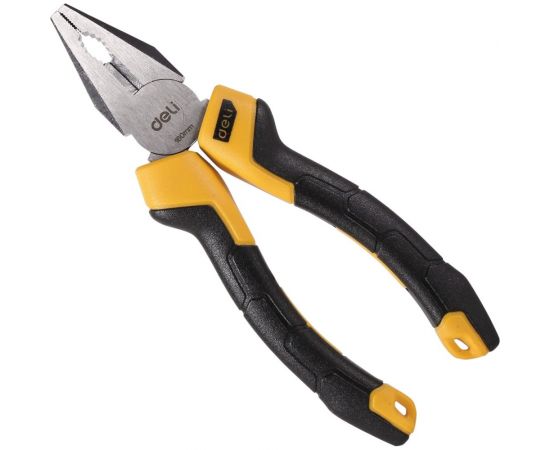 Комбинированные плоскогубцы DELI dl2006z 160мм сталь crv, прорезиненная двухкомпонентная рукоять 110701 