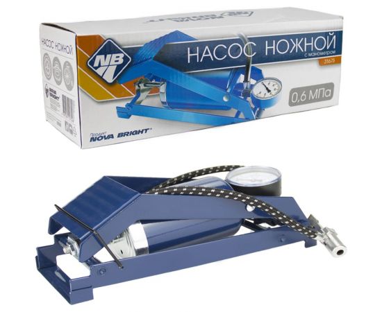 Ножной насос с манометром Nova Bright 500 см3 31675 