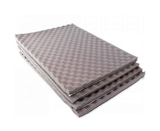 Акустический поролон для авто на мастичном слое Dreamcar Wave-волна Block 4 шт., 25 мм, 0.7x0.5 м, 4 листа WO-25M-S075050P1235 