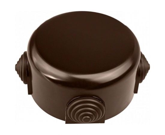 Распределительная коробка Bironi 90мм rf, пластик, коричневый (4 кабельных ввода в комплекте) R1-523-22-K 