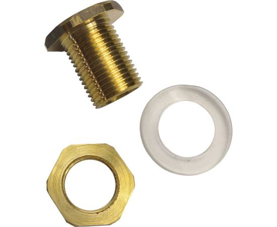 Переходник для врезки в бочку HG 1/2"" НР + уплотнитель, 2 шт 1648949 – изображение 4