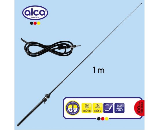 Универсальная антенна Alca водонепроницаемая, телескопическая, 1 м 532000 – изображение 5