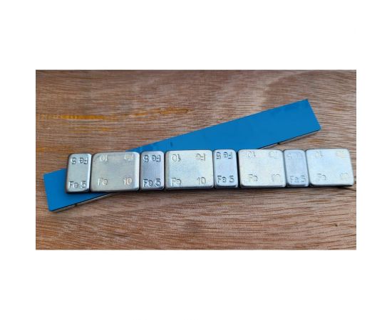 Адгезивные груза R2R 5-10 г синий скотч, Zn, 100 шт. (БП) FE-080 – изображение 4