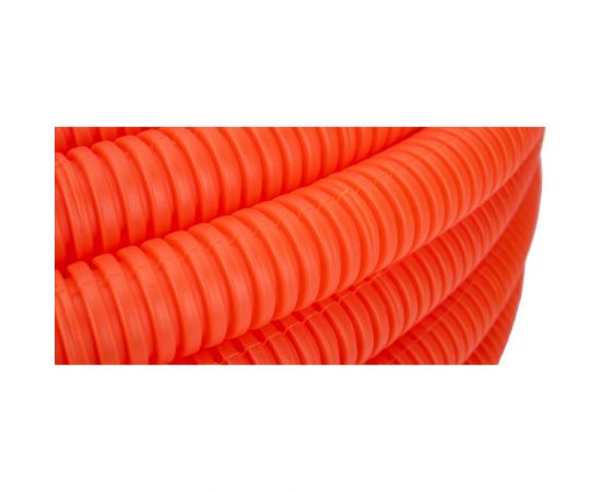 Гофрированная труба из ПНД REXANT с зондом d 25 мм оранжевая 50 м 28-0025-5 – изображение 3