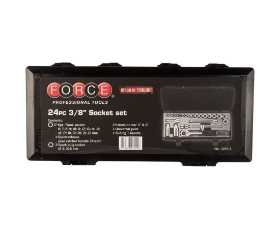 Набор 6-гранных головок с приспособлениями FORCE 3251-5 – изображение 3