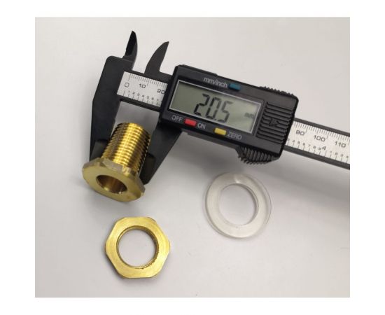 Переходник для врезки в бочку HG 1/2"" НР + уплотнитель, 2 шт 1648949 – изображение 3