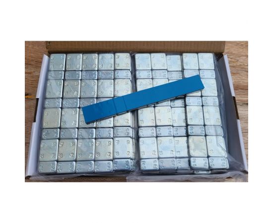 Адгезивные груза R2R 5-10 г синий скотч, Zn, 100 шт. (БП) FE-080 – изображение 3