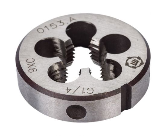 Плашка, трубная цилиндрическая G 1/4 дюйма 9ХС ТМ Туламаш 57993 – изображение 3