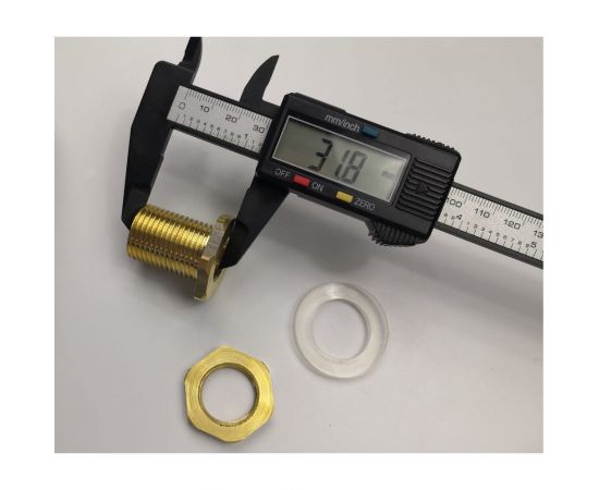 Переходник для врезки в бочку HG 1/2"" НР + уплотнитель, 2 шт 1648949 – изображение 2