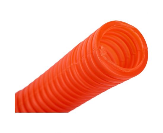Гофрированная труба из ПНД REXANT с зондом d 25 мм оранжевая 50 м 28-0025-5 – изображение 2