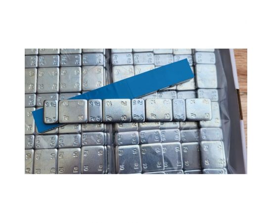 Адгезивные груза R2R 5-10 г синий скотч, Zn, 100 шт. (БП) FE-080 – изображение 2