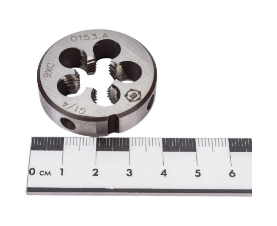 Плашка, трубная цилиндрическая G 1/4 дюйма 9ХС ТМ Туламаш 57993 – изображение 4