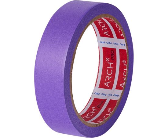 Малярная лента ARCH PRO фиолетовая, Четкий край, деликатная, 25 м х 25 мм, 30 дней 673025 – изображение 3