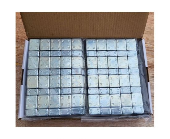 Адгезивные груза R2R 5-10 г синий скотч, Zn, 100 шт. (БП) FE-080 – изображение 6