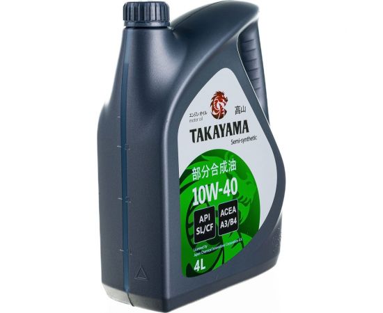 Моторное масло TAKAYAMA SAE 10W-40, API SL/CF, 4 л, пластик 605518 – изображение 3