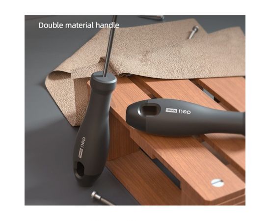 Шлицевая отвёртка DELI Home Series Black HT1106 6x150 мм 104605 – изображение 3