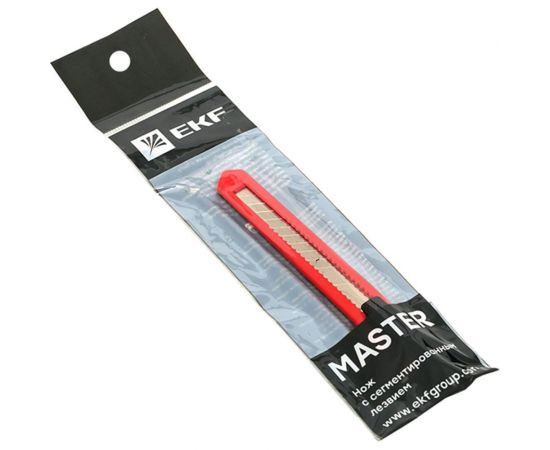 Нож с сегментированным лезвием EKF Master НСМ-10 9 мм ncm-10-ms – изображение 10