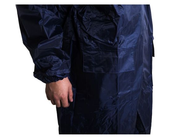 Влагозащитный плащ-дождевик БЕРТА синий, рост 170-176 800-60-62 – изображение 5