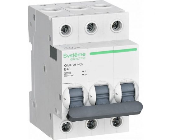 Автоматический выключатель Systeme Electric City9 set ав b 40а 3p 4.5ka 400в C9F14340 