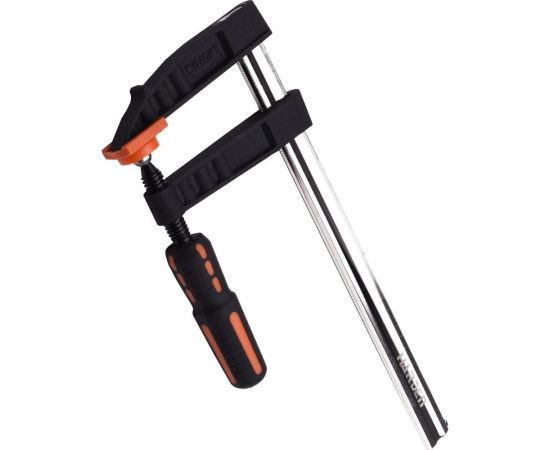 Реечная струбцина HARDEN, усиленная, 2-х компонентная рукоятка, 50*250 мм 600302 