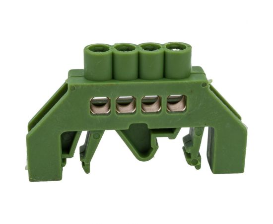 Шина PE земля в комбинированном зеленом изоляторе на DIN-рейку REXANT 6x9 мм 4 группы 11-2305 