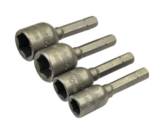 Набор магнитных торцовых головок (4 шт.; 8, 10, 12, 13 мм; 48 мм; С-form) Makita B-57554 