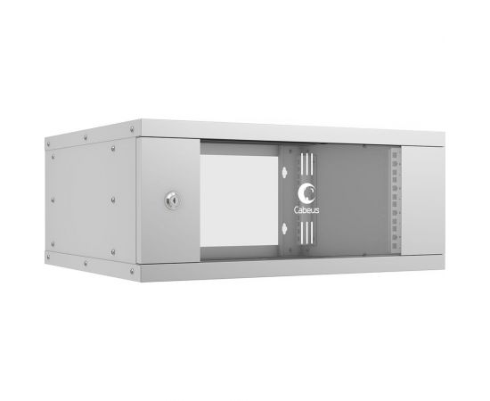 Телекоммуникационный настенный шкаф Cabeus 19"" 4U, серия LIGHT разборный, цвет серый WSC-05D-4U55/45 