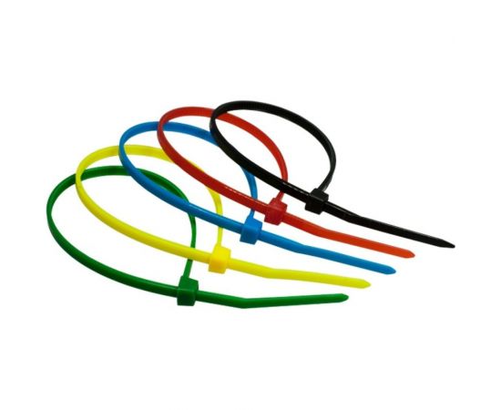 Нейлоновая стяжка SUPRLAN 2.5х100 мм 5 цветов 100pcs 06-1014 