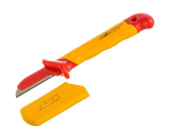 Изолированный кабельный нож BIST прямой, VDE, 180 мм, до 1000 В BWD520E-02 