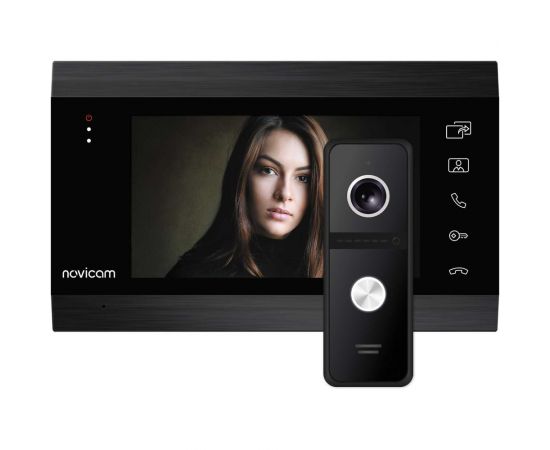 Комплект видеодомофона Novicam dark magic 7c kit для квартиры, дома и офиса 4222 