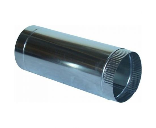 Воздуховод прямошовный 120 мм, 1.25 м, оцинкованная сталь 0.5 мм ООО Вентмаркет VD120/1250 