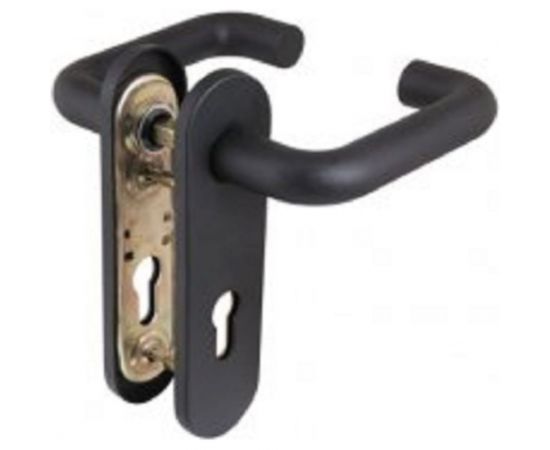 Дверные ручки Вантаж черный V1990BL INOX 