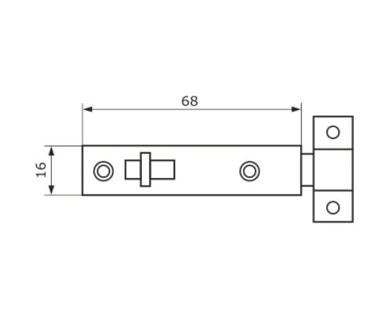Мебельный шпингалет Домарт хром 170238 – изображение 5