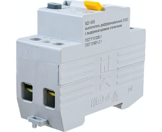 Устройство защитного отключения IEK ВД1-63S УЗО, 2Р, 63А, 300мА MDV12-2-063-300 – изображение 4