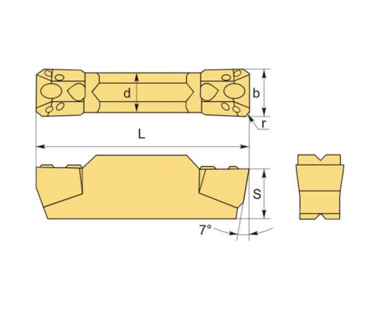Пластина отрезная по стали 10 шт/уп MGMN400-M HR82513 HARDSTONE 4603312182462 – изображение 2