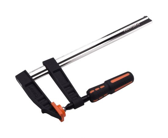 Реечная струбцина HARDEN, усиленная, 2-х компонентная рукоятка, 50*250 мм 600302 – изображение 2