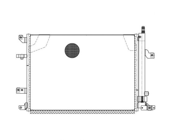 Радиатор кондиционера для автомобилей Volvo S60 /S80 LUZAR LRAC 1056 – изображение 2