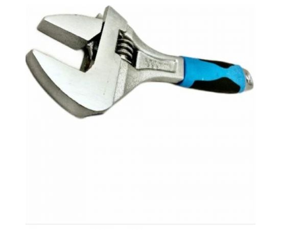 Разводной гаечный ключ Промлайн 12"" 300мм, расхождение губок 38мм, сталь cr-v, двухкомпонентные рукоятки ПЛ015020312_z022 – изображение 3