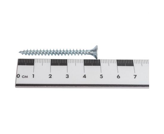 Потайной универсальный шуруп Метизный двор 4,5x50, оцинкованный, 250 шт. 4690441022417 – изображение 3