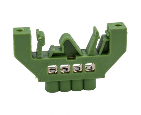 Шина PE земля в комбинированном зеленом изоляторе на DIN-рейку REXANT 6x9 мм 4 группы 11-2305 – изображение 3