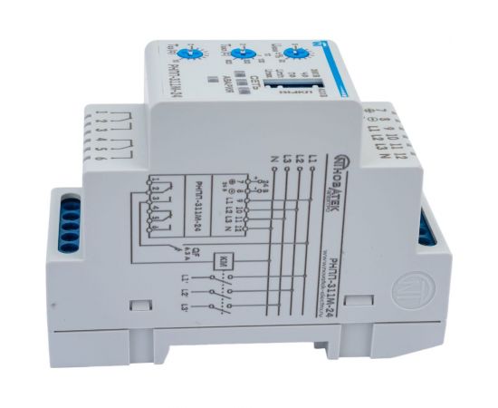 Реле напряжения, перекоса и последовательности фаз Новатек-Электро РНПП-311М-24V 3425602311 – изображение 2