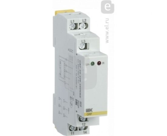 Реле фаз IEK ORF 03. 3фазы 220-460В AC ORF-03-220-460VAC – изображение 2