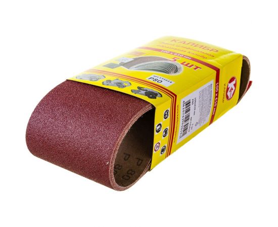 Шлифовальная лента (100х610 мм; Р 80; 5 шт.) Калибр 00000061433 – изображение 3